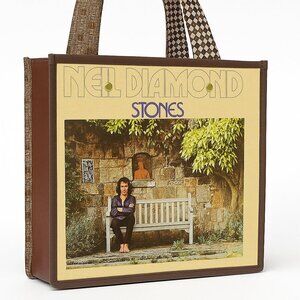 Neil Diamond Album Cover Tote Bag Faux Leather Upcycled Record Purse